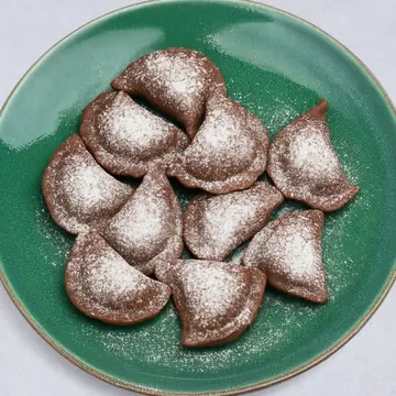 Pierogi czekoladowe z serem